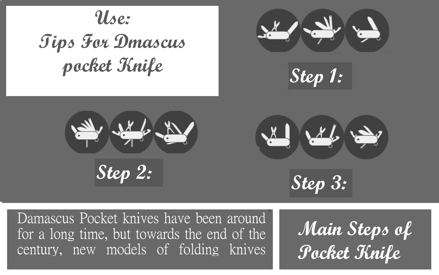 What are Main Uses of Damascus Pocket Knives