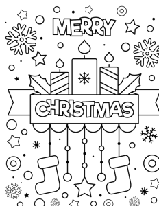Kids Christmas Coloring Pages | Christmas Coloring Pages