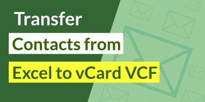convert excel files to vcard