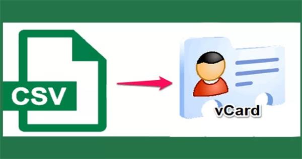 convert csv to vcard files